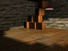 Stacked Crates, Keyframed Animation, Moving Lights